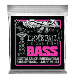 Ernie Ball Ernie Ball Super Slinky Coated Electric Bass Strings, 45-100