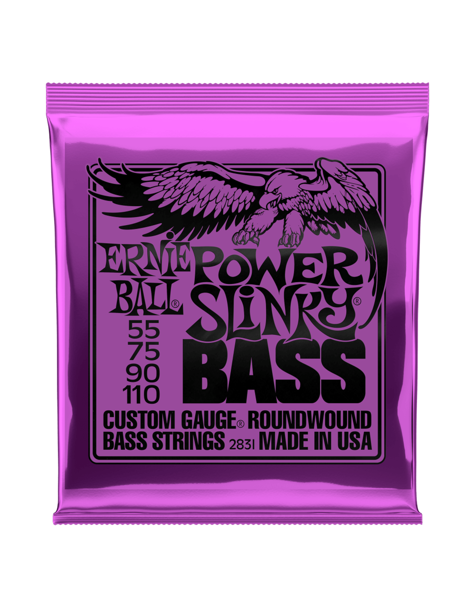 Ernie Ball Ernie Ball Power Slinky Nickel Wound Electric Bass Strings 55-110