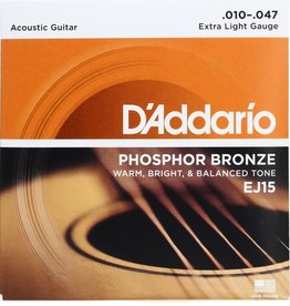 D'Addario D'Addario EJ15 Phosphor Bronze Extra Light Acoustic Strings 10-47