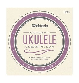 D'Addario D'Addario EJ65C Concert Uke Clear Nylon Strings