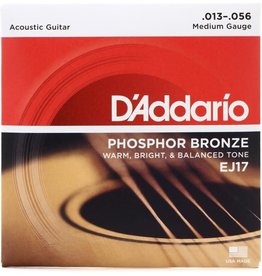 D'Addario D'Addario EJ17 Phosphor Bronze Medium Acoustic Strings 13-56