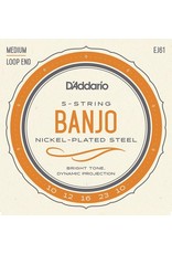 D'Addario D'Addario EJ61 Nickel Medium Banjo Strings 10-23
