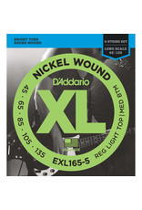 D'Addario D'Addario EXL165-5 Nickel Reg. Light Bottom, Medium Top 5 String Bass 45-135