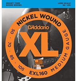 D'Addario D'Addario EXL160 Nickel Medium Gauge Bass Strings 50-105