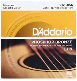 D'Addario D'Addario EJ19 Phosphor Bronze Bluegrass 12-56