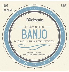 D'Addario D'Addario EJ60 Nickel Light Banjo Strings 9-20