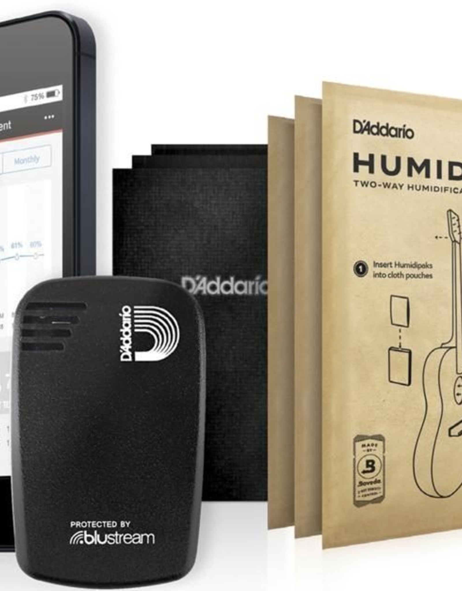 D'Addario D'Addario Humidikit Includes Humitrak and Humidipak