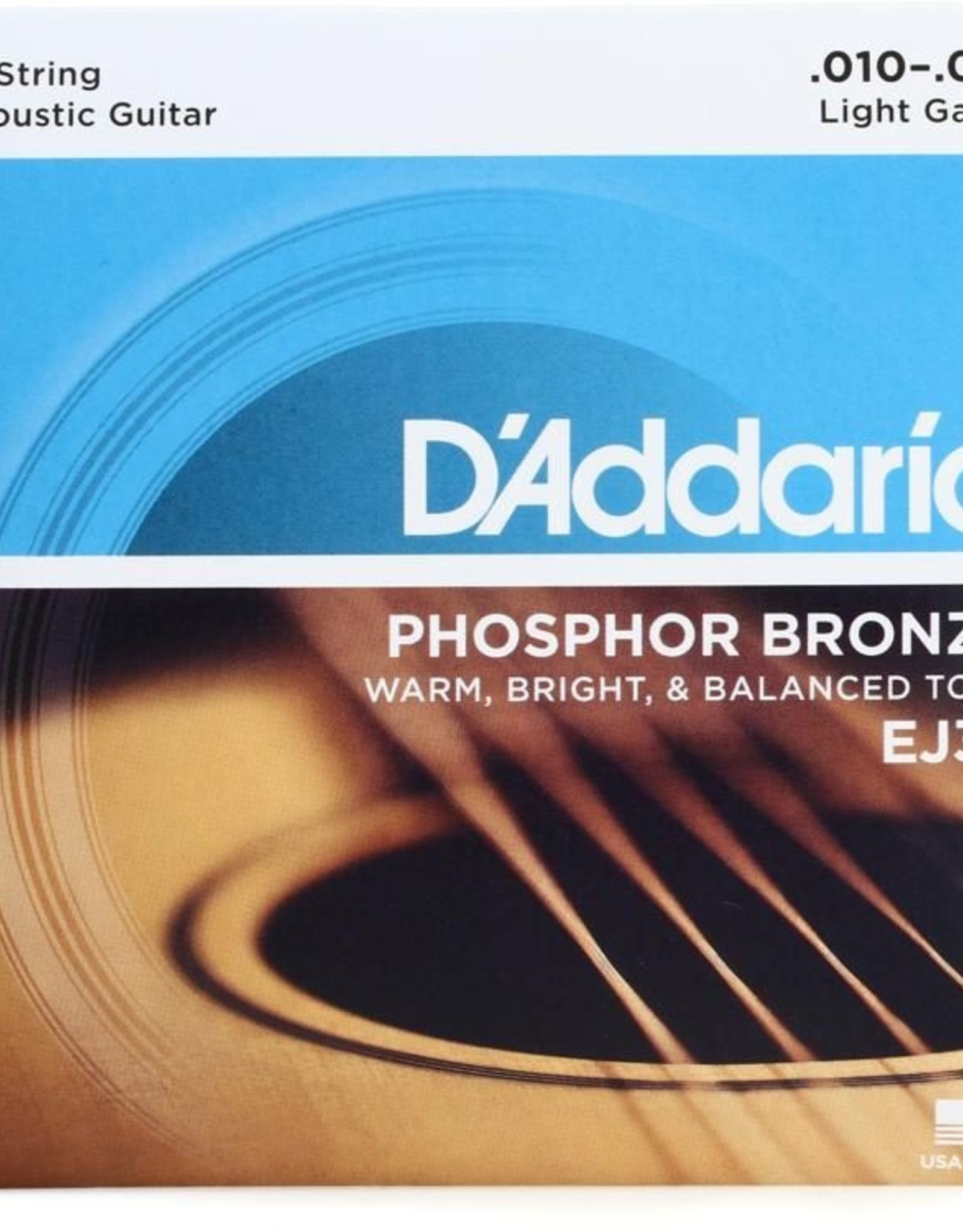D'Addario D'Addario EJ38 12-String Phosphor Bronze Light Gauge 10-47, Acoustic Strings