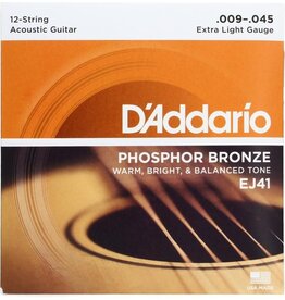 D'Addario D'Addario EJ41 12 String Acoustic Set 9-45