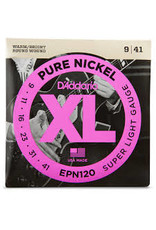 D'Addario D'addario EPN120 Pure Nickel Super Light Gauge Electric Guitar Strings 9-41