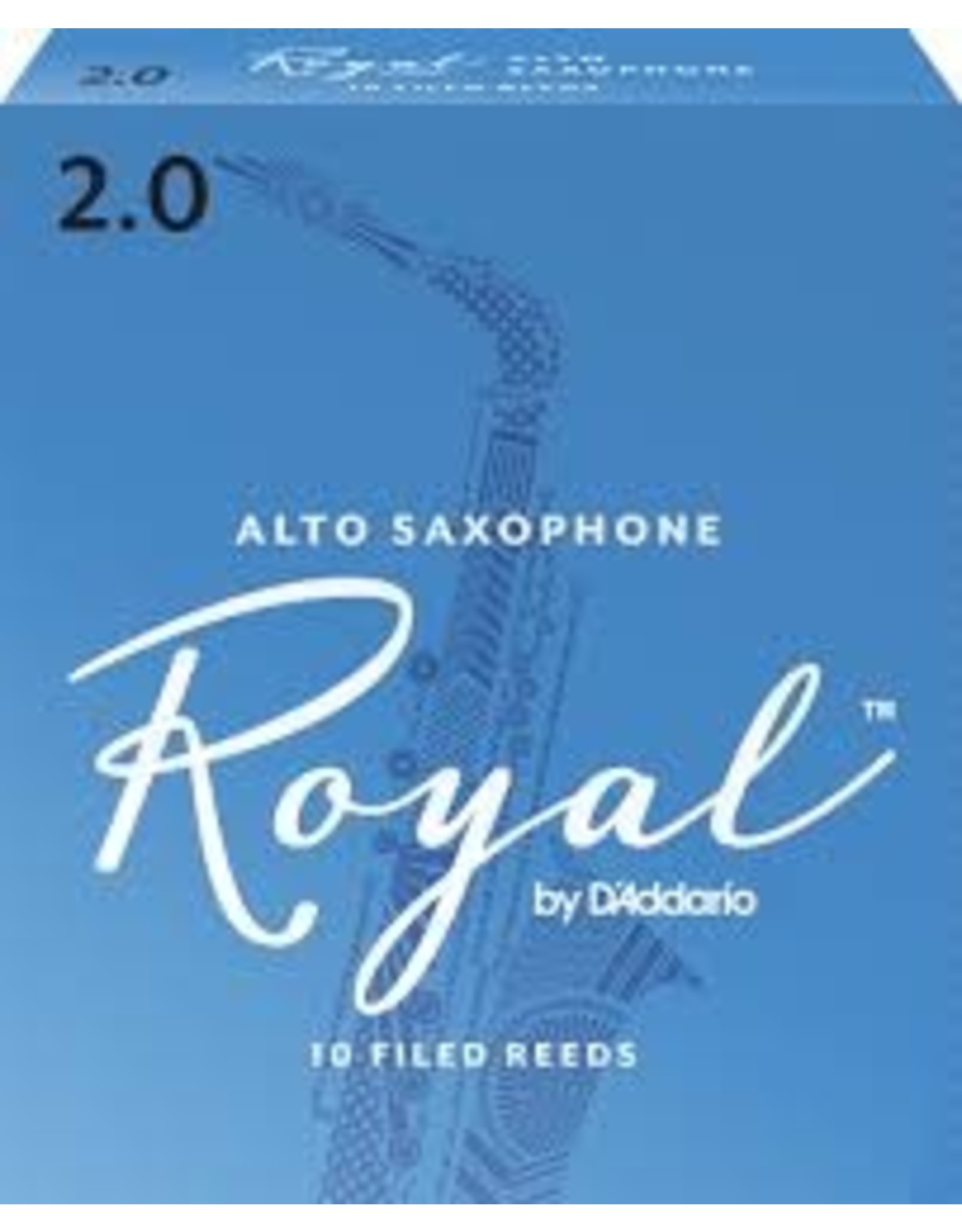 D'Addario Royal Alto Sax 2.0 Reeds, 10 Box