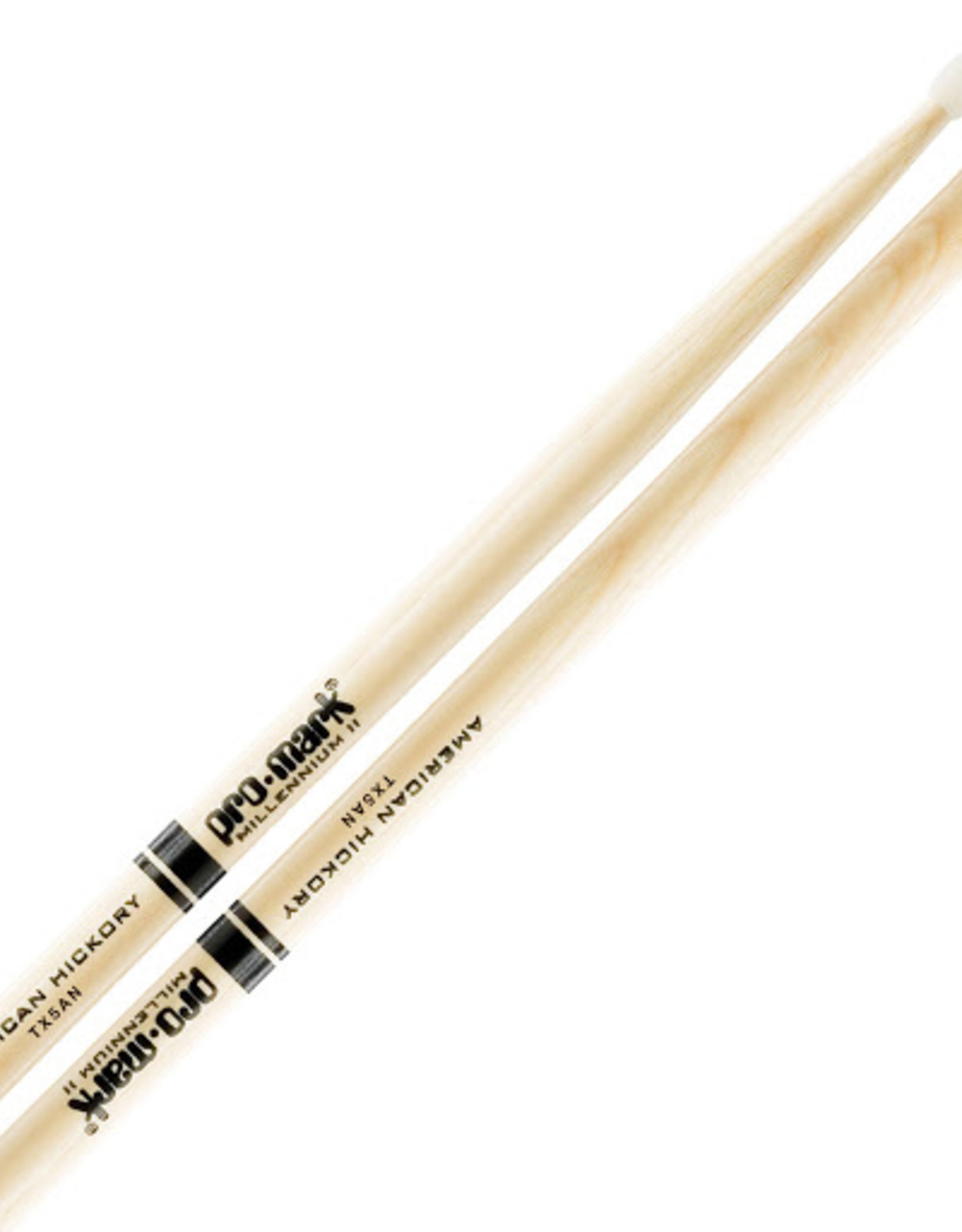 Promark ProMark Classic Forward 5A Hickory Drumstick, Oval Nylon Tip
