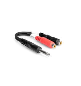 Hosa Hosa Stereo Breakout, 1/4 in TRS to Dual RCAF