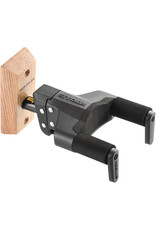 Hercules Hercules Natural GII AutoGrip Guitar Hanger for Wall Mounting with Wood Base, Short Arm