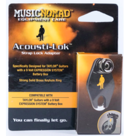 MUSIC NOMAD Music Nomad Acousti-Lok Strap Lock Adapter for TAYLOR® Guitars with a 9 Volt EXPRESSION SYSTEM® Battery Box