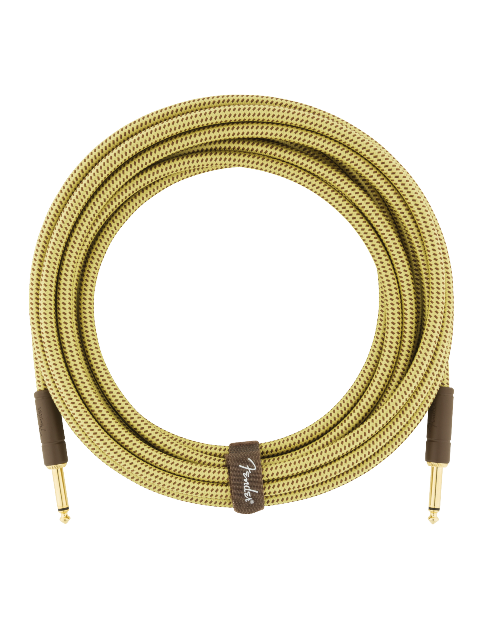Fender Fender Deluxe Series Instrument Cable, Straight/Straight, 18.6', Tweed