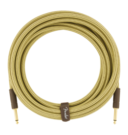 Fender Fender Deluxe Series Instrument Cable, Straight/Straight, 18.6', Tweed