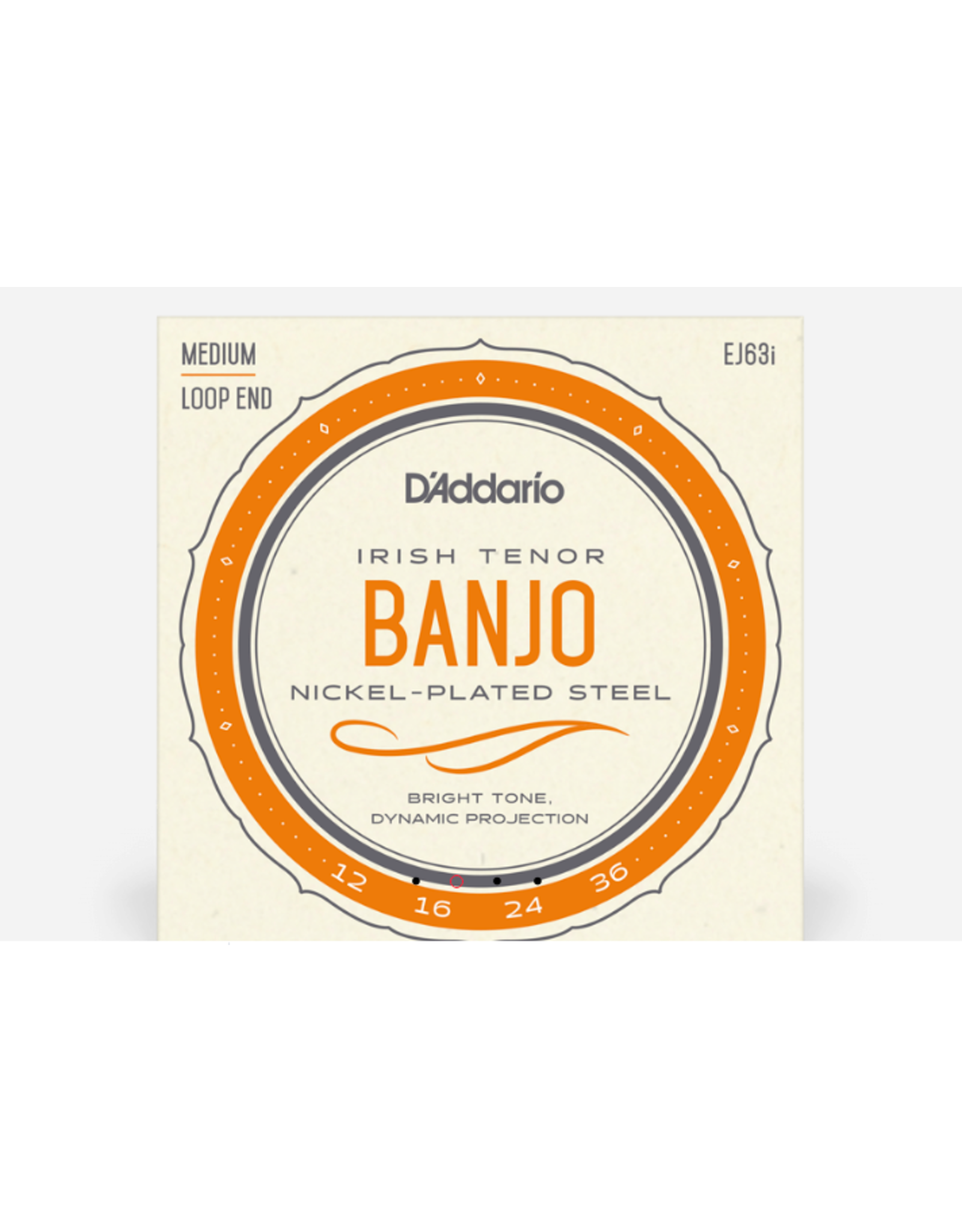 D'Addario D'Addario Irish Tenor Banjo Nickel, 12-36