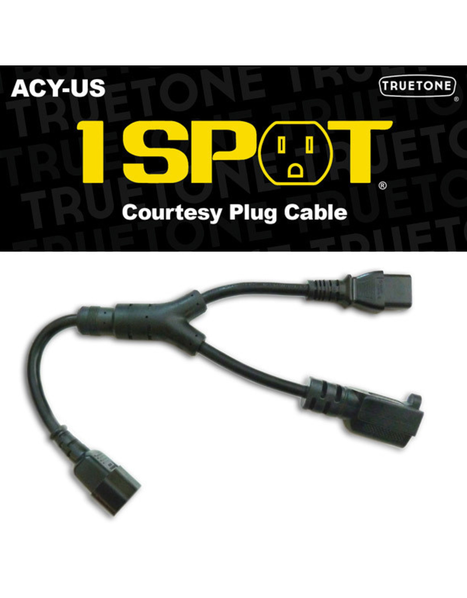 Truetone 1 Spot Courtesy Plug IEC 1" Cable