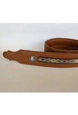 Franklin Straps Franklin Straps 2" Southwest Padded Leather, Caramel