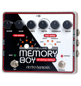 Electro-Harmonix EHX Deluxe Memory Boy Tap Temp Analog Delay, 9.6DC-200 PSU included