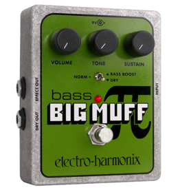 Electro-Harmonix EHX Bass Big Muff Pi Distortion/Sustainer Battery inc, 9.6DC-200 PSU optional