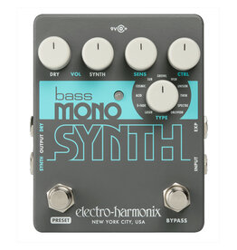 Electro-Harmonix EHX Bass Mono Synth, 9.6 DC-200 PSU Included