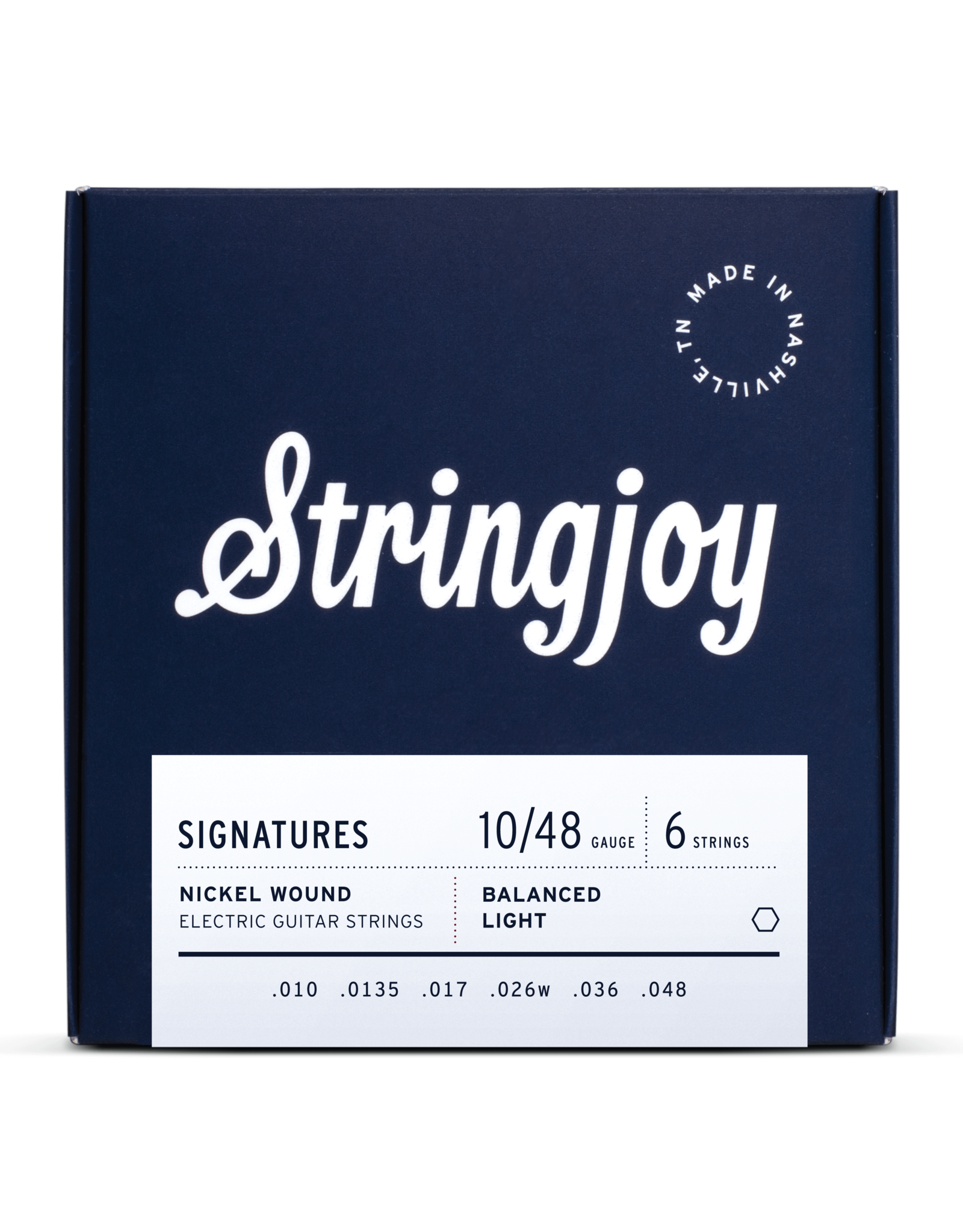 Stringjoy Stringjoy Electric Guitar Nickel Alloy, Balanced Light 10-48