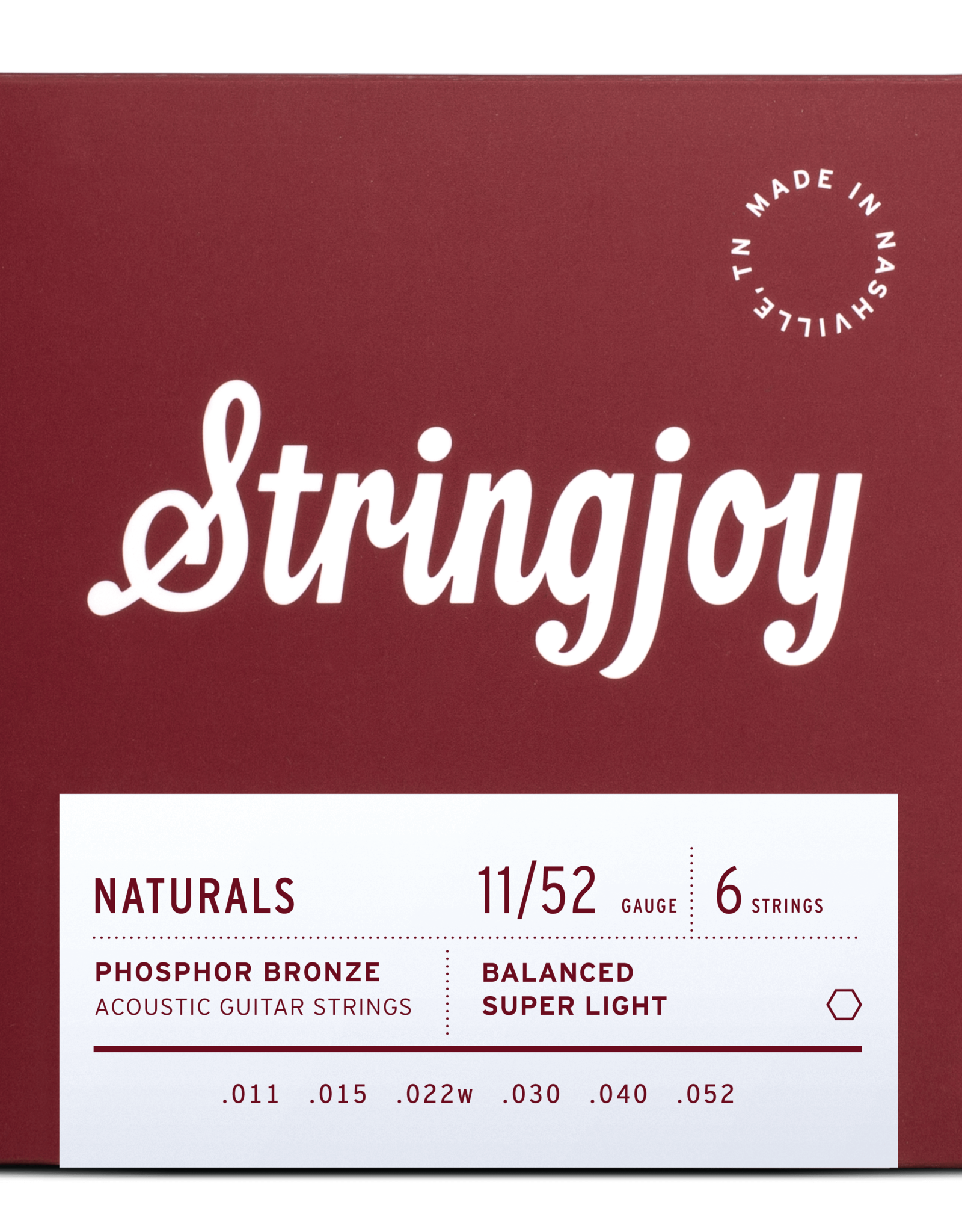 Stringjoy Stringjoy Acoustic  Natural Bronze Super Light 11-52