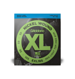 D'Addario D'Addario EXL165 Nickel Wound 45-105 Custom Light, Long Scale, XL Nickel