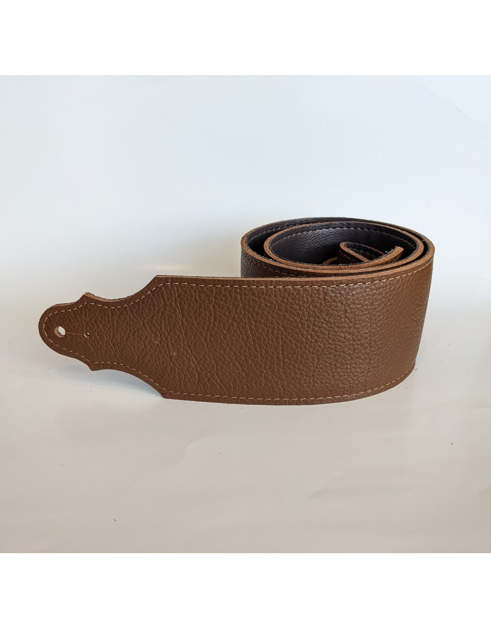 Franklin Straps Franklin Straps 3" Purist Glove Leather Caramel/Gold Stitch Strap