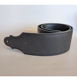 Franklin Straps Franklin Straps 3" Purist Glove Leather Black/Black Stitch