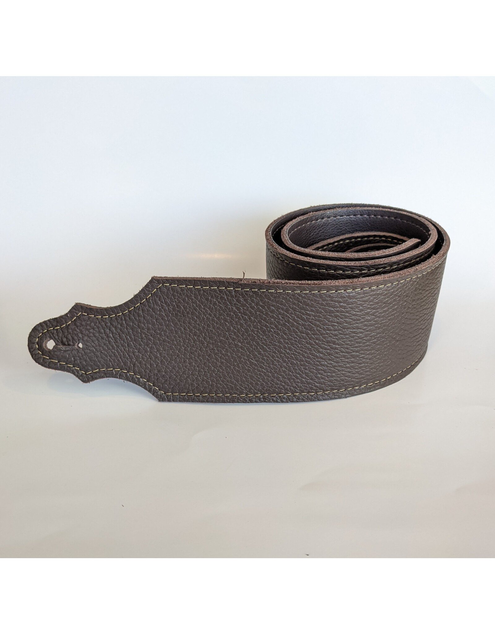 Franklin Straps Franklin Straps 3" Purist Glove Leather Chocolate/Gold Stitch