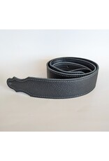 Franklin Straps Franklin Straps 2" Purist Glove Leather Black/Silver Stitch