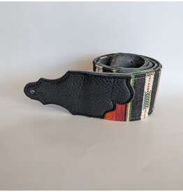 Franklin Straps Franklin 3" Saddle Blanket Cinch Black Leather End Tab Strap