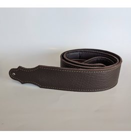 Franklin Straps Franklin Straps 2" Purist Glove Leather Chocolate/Gold Stitch