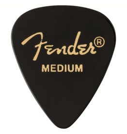Fender Fender Celluloid 351 Picks, Medium, Black, 12 Count