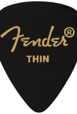Fender Fender Celluloid 351 Picks, Thin, Black, 12 Count