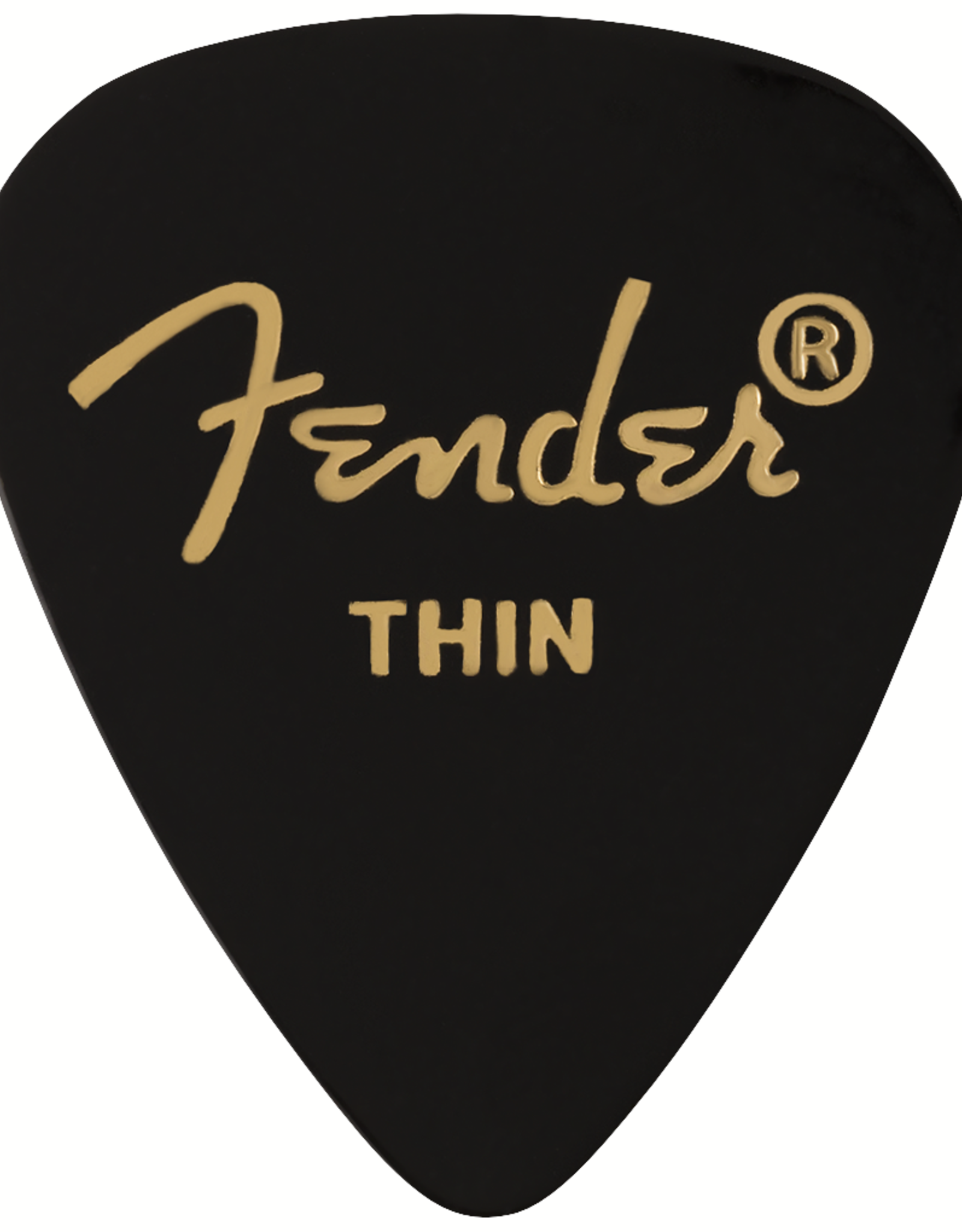 Fender Fender Celluloid 351 Picks, Thin, Black, 12 Count