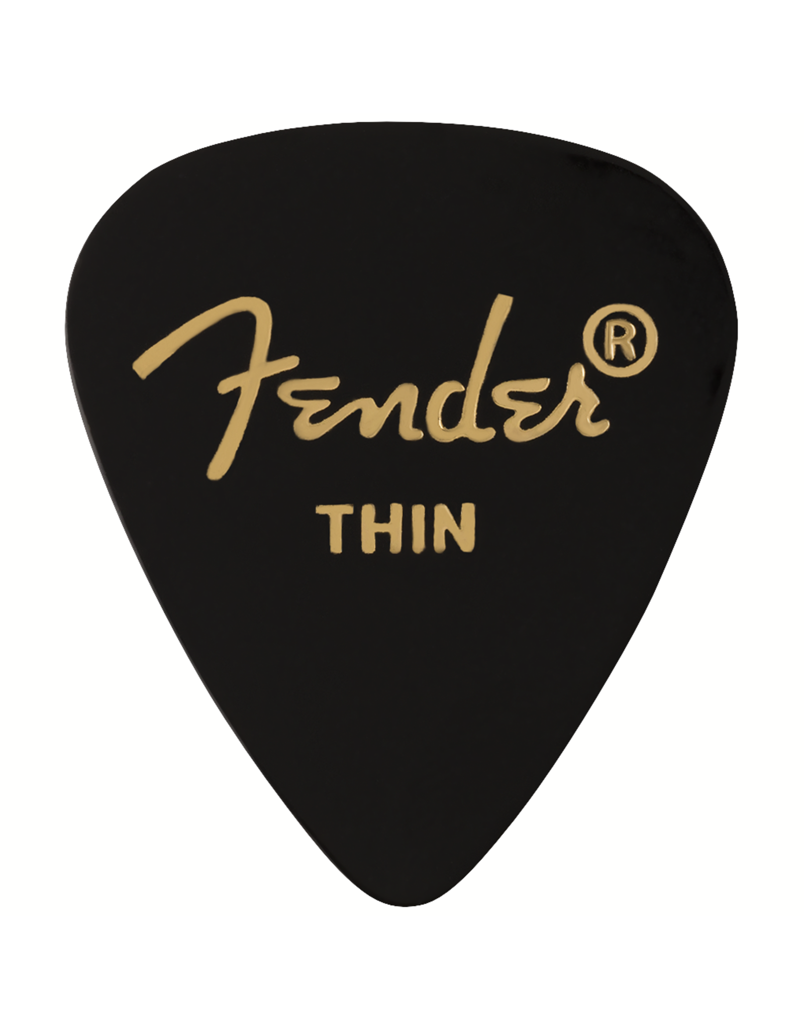 Fender Fender Celluloid 351 Picks, Thin, Black, 12 Count