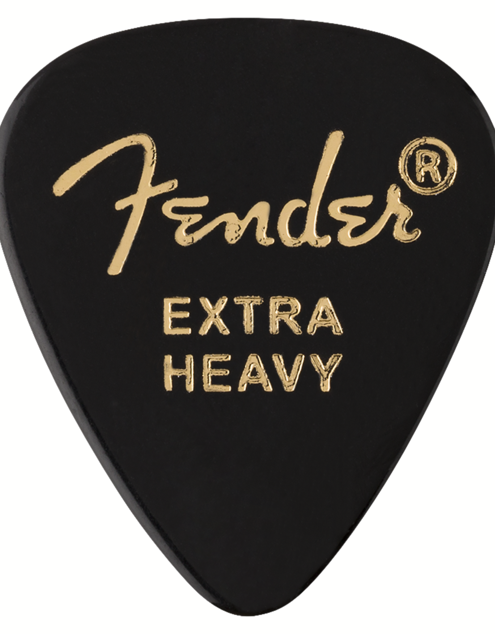 Fender Fender 351 Picks, Extra Heavy, Black, 12 Count