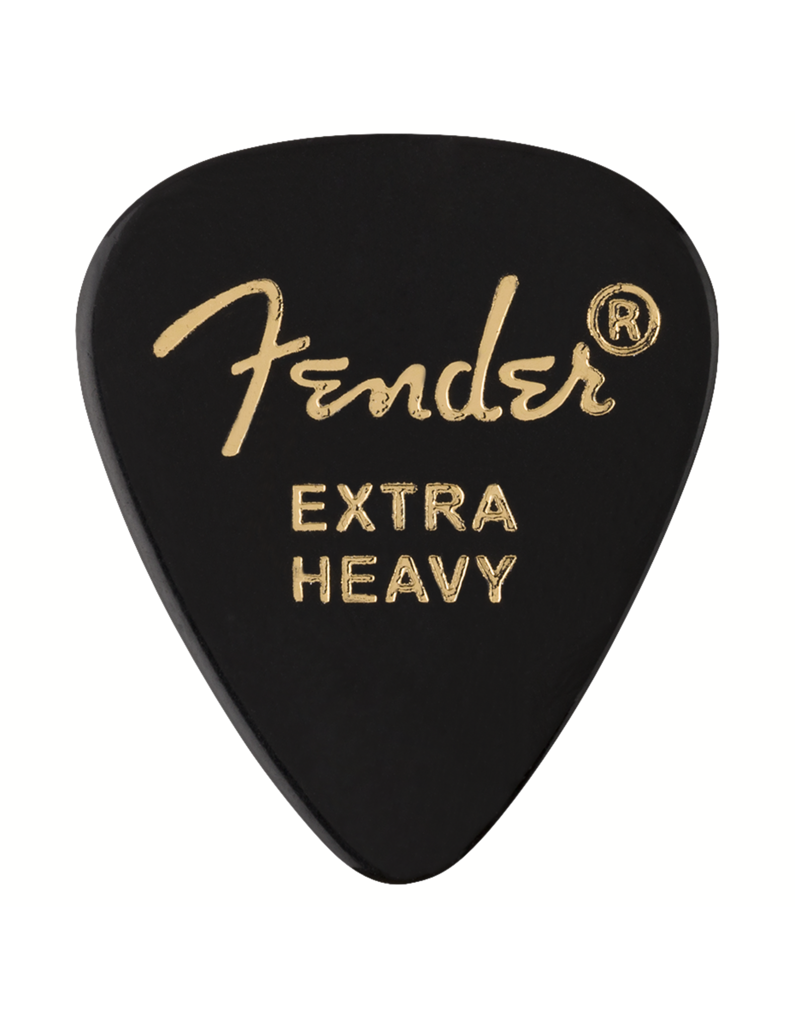 Fender Fender Celluloid 351 Picks, Extra Heavy, Black, 12 Count