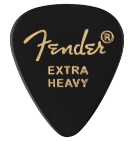 Fender Fender 351 Picks, Extra Heavy, Black, 12 Count