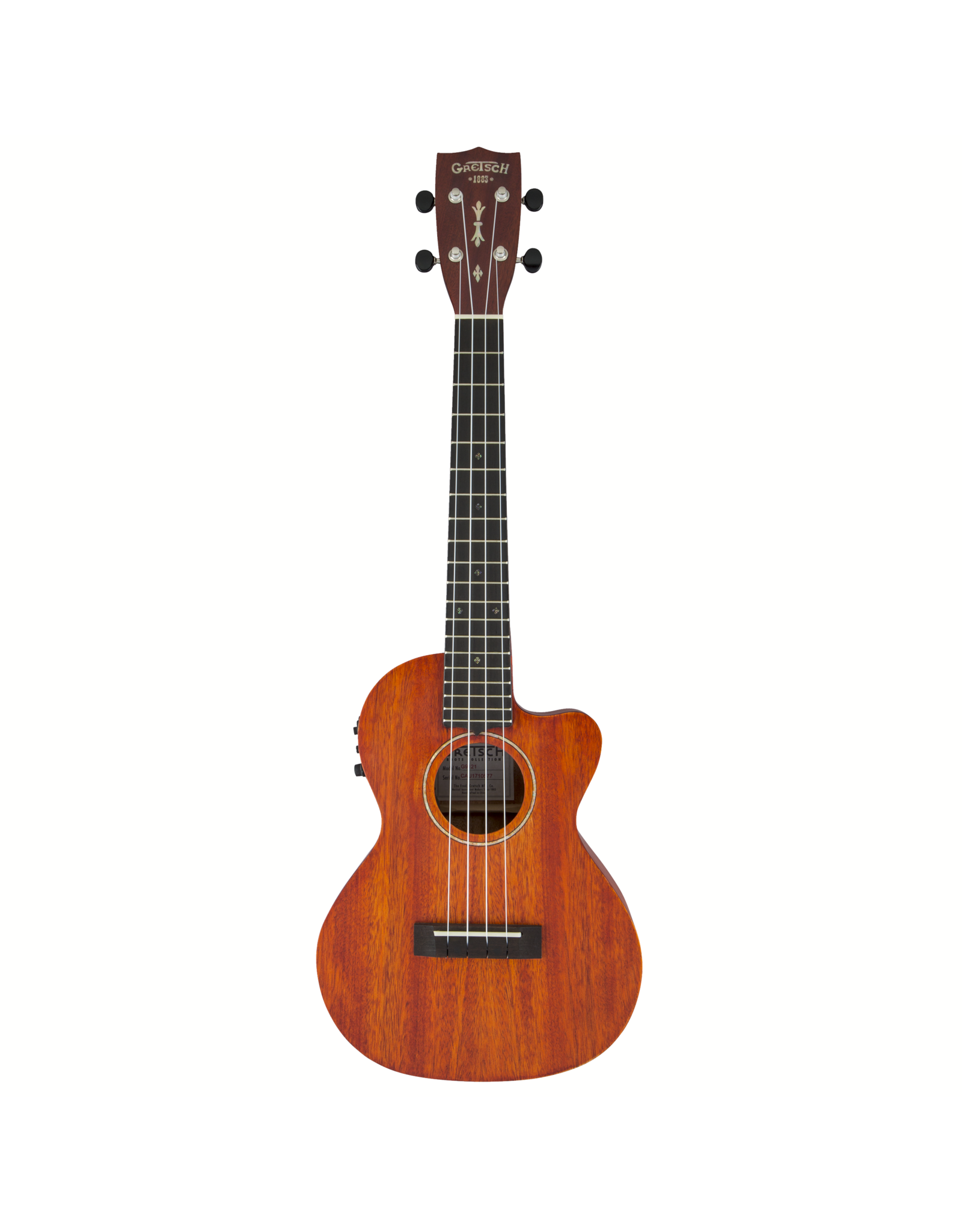 Gretsch Gretsch G9121 A.C.E. Tenor Ukulele with Gig Bag, Acoustic-Cutaway-Electric, Fishman Kula Pickup, Honey Mahogany Stain