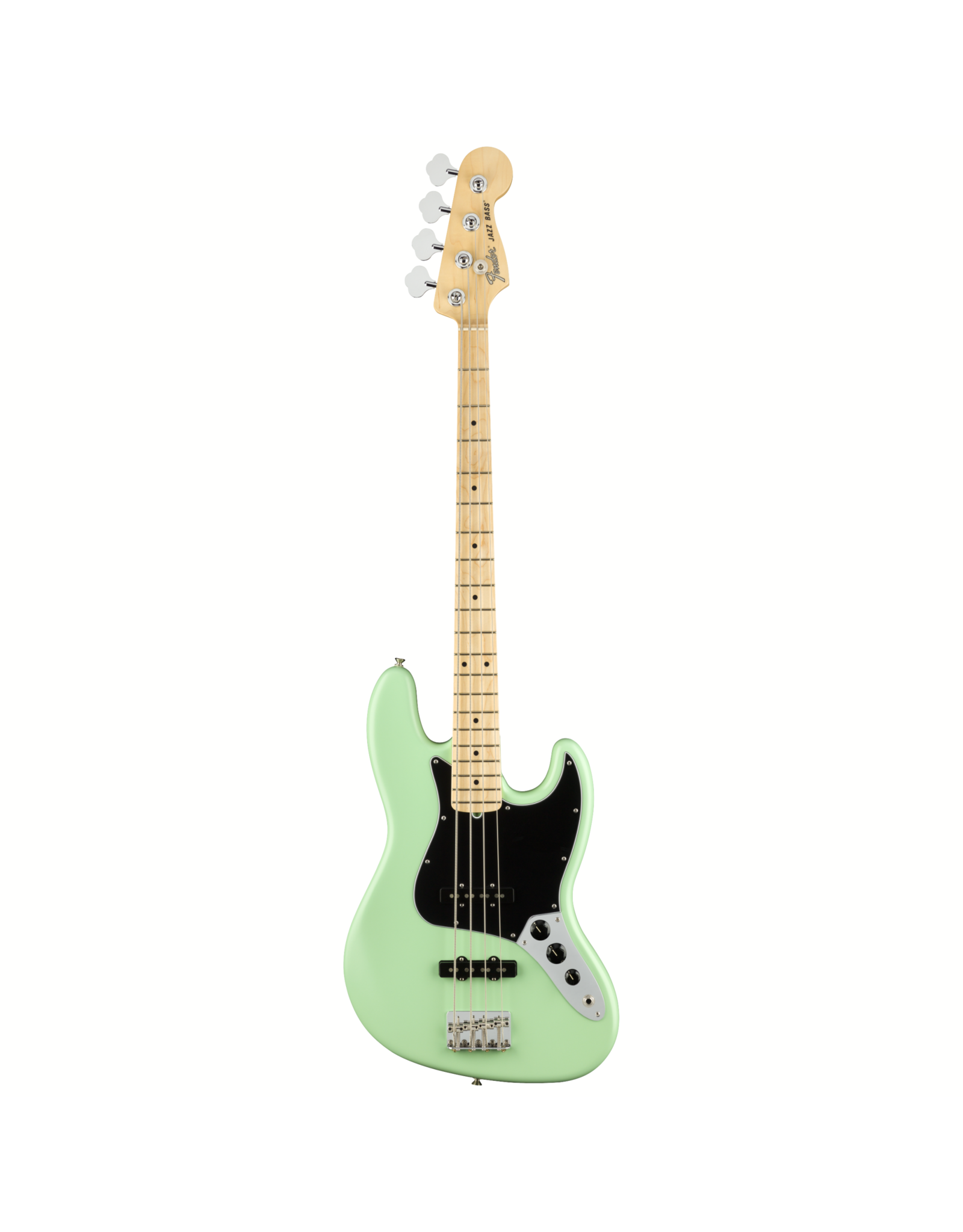 Fender Fender American Performer Jazz Bass, Maple Fingerboard, Satin Surf Green w/ Deluxe Gig Bag