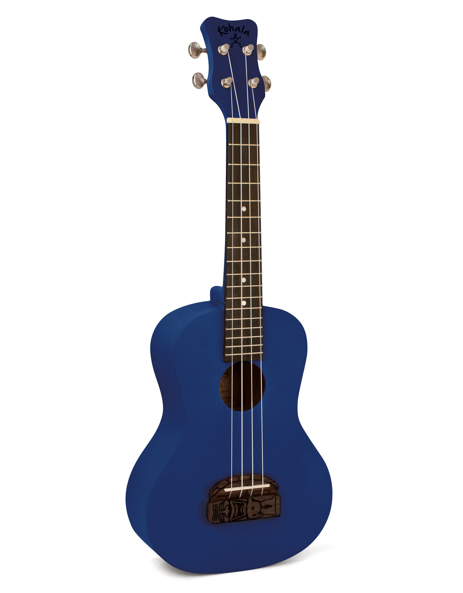 Kohala Kohala Tiki Soprano Ukulele, Ocean Blue