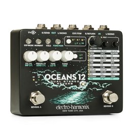 Electro-Harmonix OCEANS 12, Dual Stereo Reverb, 9.6 DC-200 PSU included