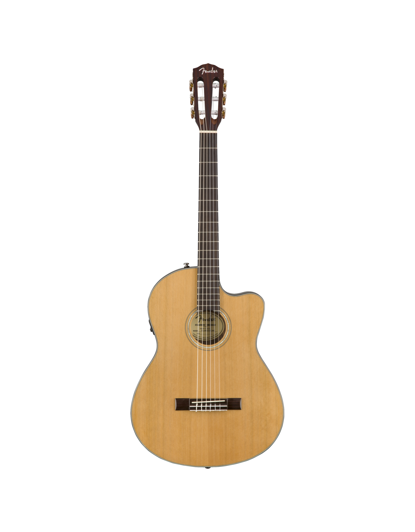 Fender Fender CN-140SCE Nylon Thinline, Natural w/Case