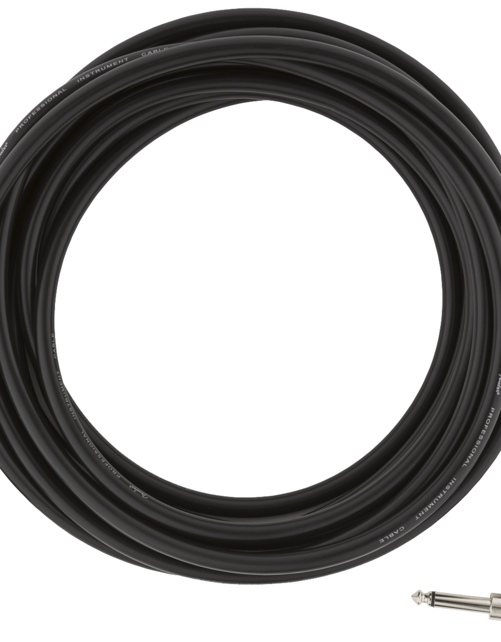 Fender Fender Professional Series Instrument Cable, Straight/Angle, 18.6' Black