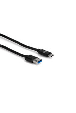 Hosa Hosa Type A to Type C, SuperSpeed USB 3.0 Cable, 6'